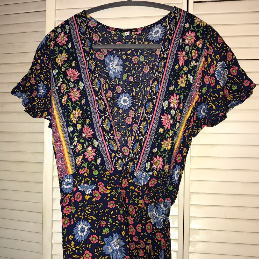 Rayon wrap dress